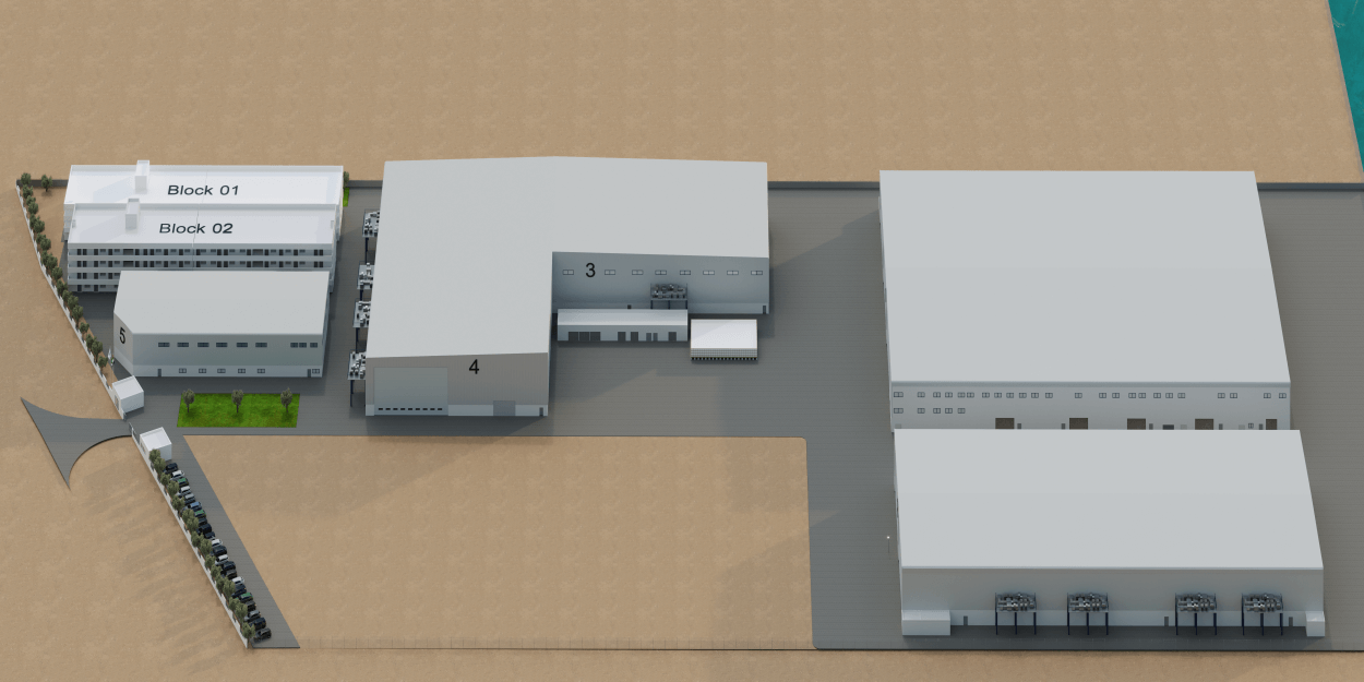 Project Image of RAK RMC Factory Front View